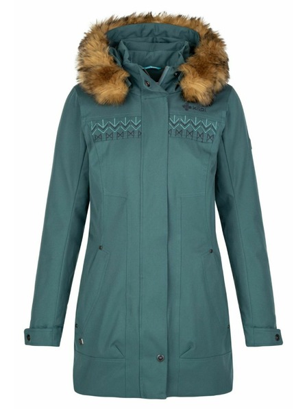 Kilpi Dámský zimní kabát Kilpi PERU-W Tmavě zelená