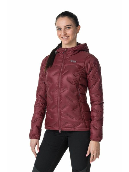 Kilpi Dámská péřová bunda Kilpi ALBERTA-W Tmavě červená