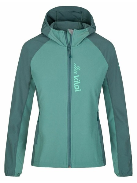 Kilpi Dámská softshellová běžecká bunda Kilpi BALANS-W Tmavě zelená