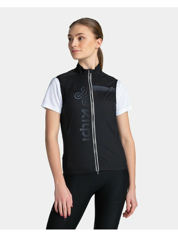 Kilpi Dámská větruodolná vesta Kilpi FLOW-W Černá