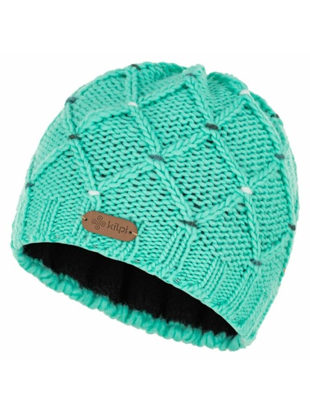 Kilpi Dámská zimní čepice Kilpi CROCHY-W Tyrkysová