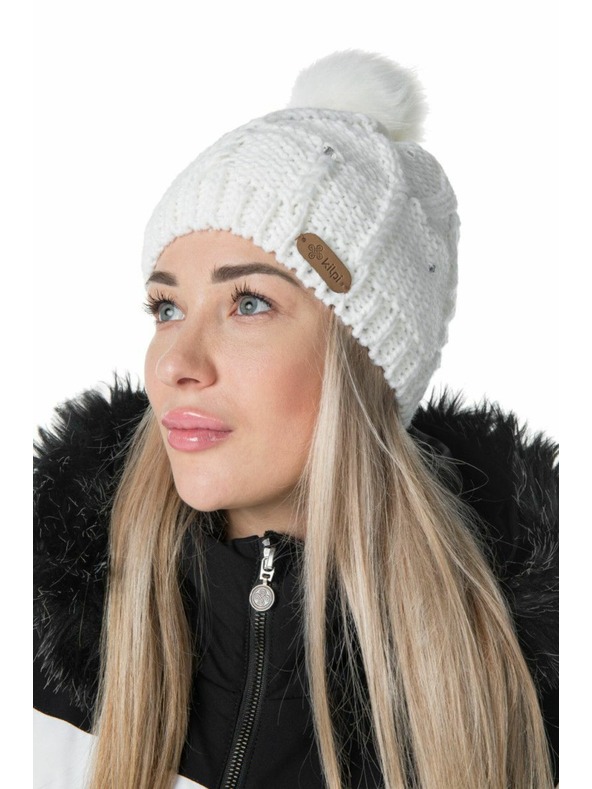 Kilpi Dámská módní čepice s bambulí Kilpi LADY-W Černá