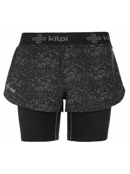 Kilpi Dámské běžecké kraťasy 2 v 1 Kilpi BERGEN-W Černá