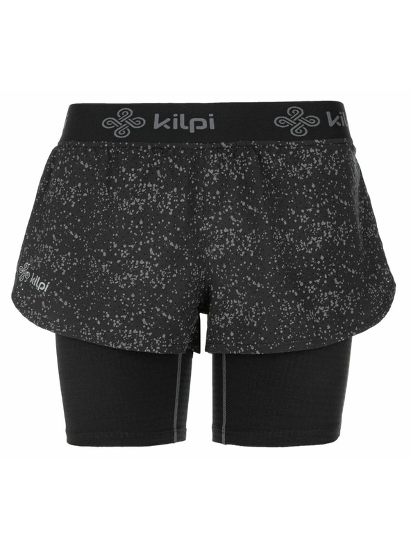 Kilpi Dámské běžecké kraťasy 2 v 1 Kilpi BERGEN-W Černá