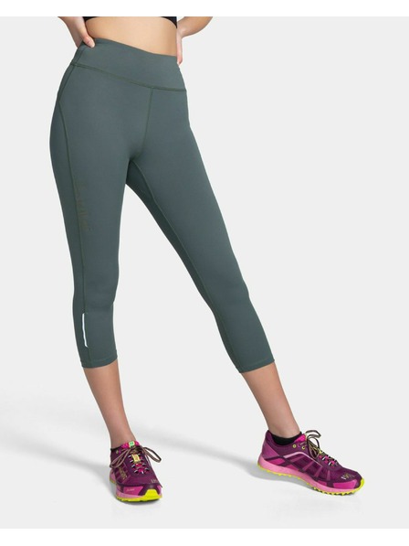 Kilpi Dámské 3/4 legíny Kilpi AMIRA-W Tmavě zelená