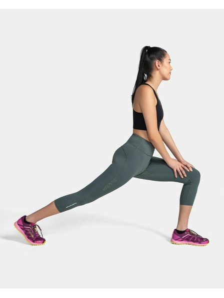 Kilpi Dámské 3/4 legíny Kilpi AMIRA-W Tmavě zelená