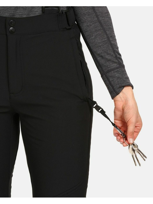 Kilpi Dámské softshellové lyžařské kalhoty Kilpi RHEA-W Černá