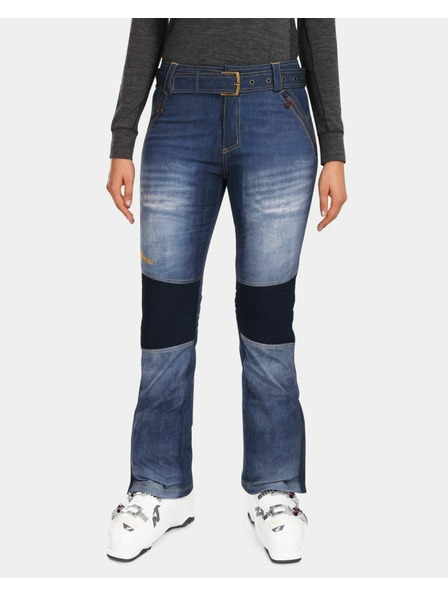 Kilpi Dámské softshellové lyžařské kalhoty Kilpi JEANSO-W Tmavě modrá