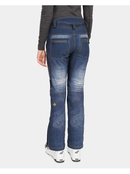 Kilpi Dámské softshellové lyžařské kalhoty Kilpi JEANSO-W Tmavě modrá