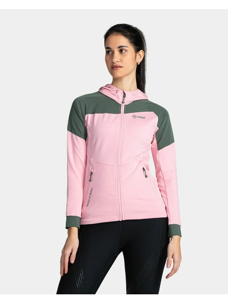 Kilpi Dámská strečová mikina s kapucí Kilpi MEMPHIS-W Světle růžová