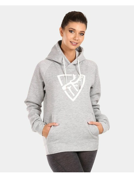 Kilpi Dámská bavlněná mikina Kilpi FJELA-W Světle šedá