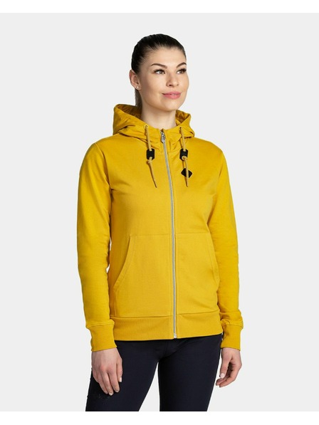 Kilpi Dámská bavlněná mikina Kilpi TARALI-W Zlatá