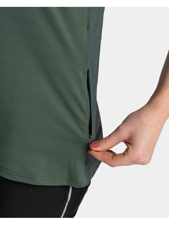 Kilpi Dámský cyklistický dres Kilpi REMIDO-W Tmavě zelená