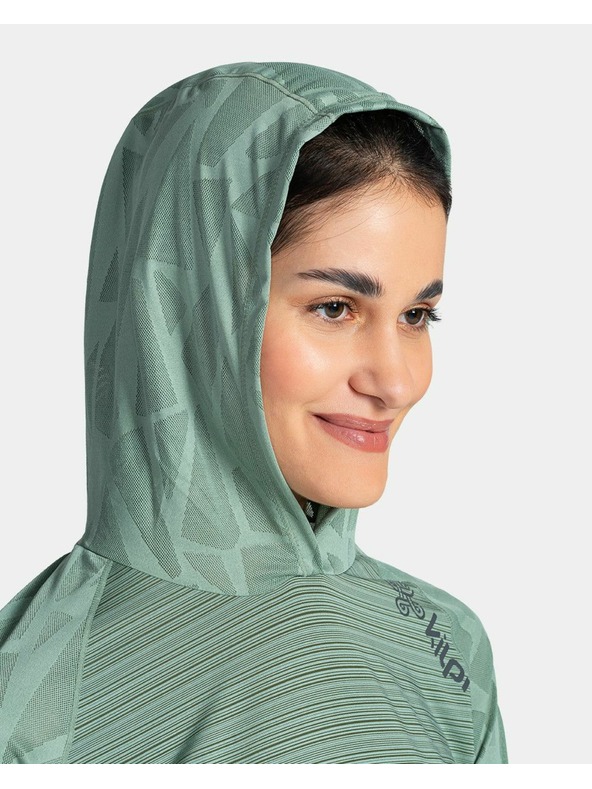 Kilpi Dámská fitnesová mikina Kilpi AILEEN-W Tmavě zelená