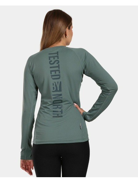 Kilpi Dámské funkční triko s dlouhým rukávem Kilpi SPOLETO-W Khaki