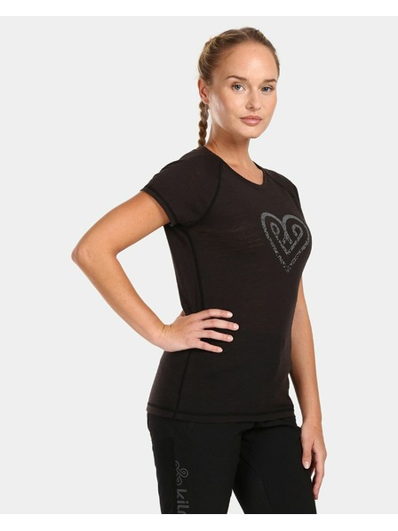 Kilpi Dámské tričko z merino vlny Kilpi ZARJA-W Černá