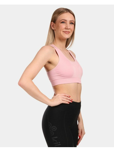 Kilpi Dámská sportovní bezešvá podprsenka Kilpi WINIE-W Světle růžová