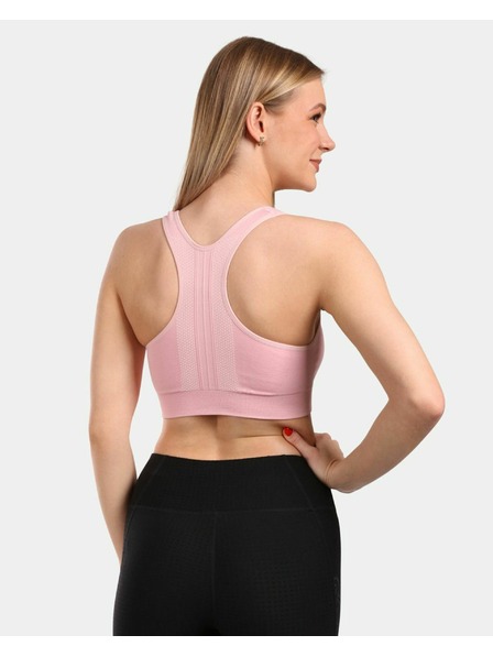 Kilpi Dámská sportovní bezešvá podprsenka Kilpi WINIE-W Světle růžová