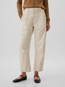 GAP Dámské kalhoty High Rise Barrel Khakis GAP