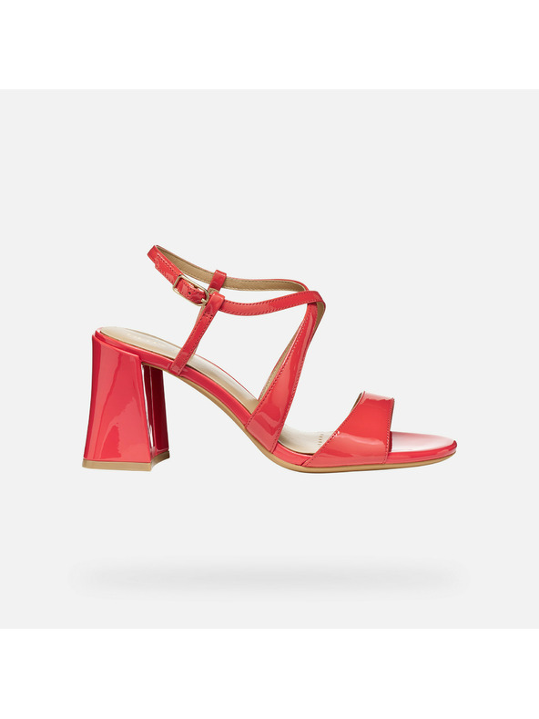 Geox Červené dámské sandály Geox New Eraklia 80 T01
