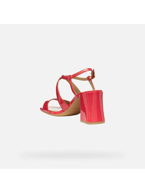 Geox Červené dámské sandály Geox New Eraklia 80 T01