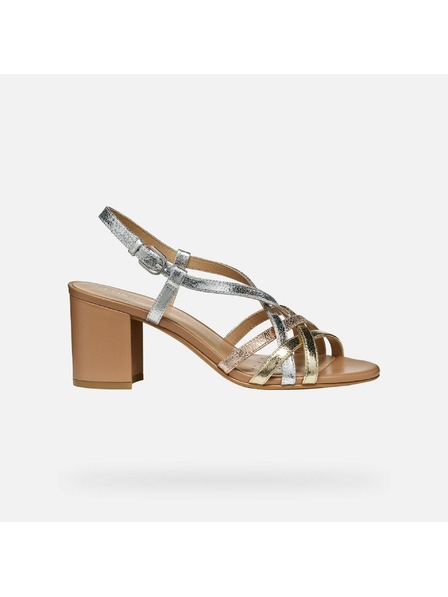 Geox Zlaté dámské sandály Geox Virnilisa 65 S