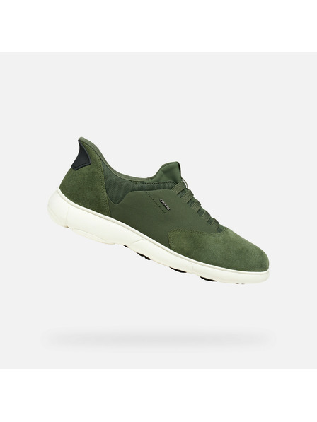 Geox Tmavě zelené pánské tenisky Geox Nebula 2.0 Plus Fast in