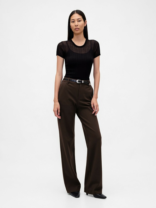 GAP Kalhoty Ponte Wide-Leg GAP