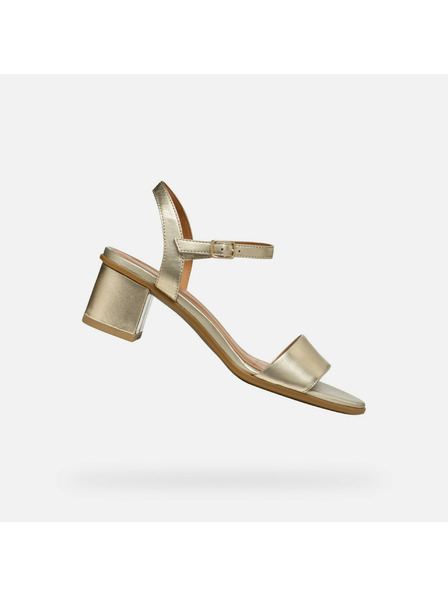 Geox Zlaté dámské sandály Geox Aurely 50