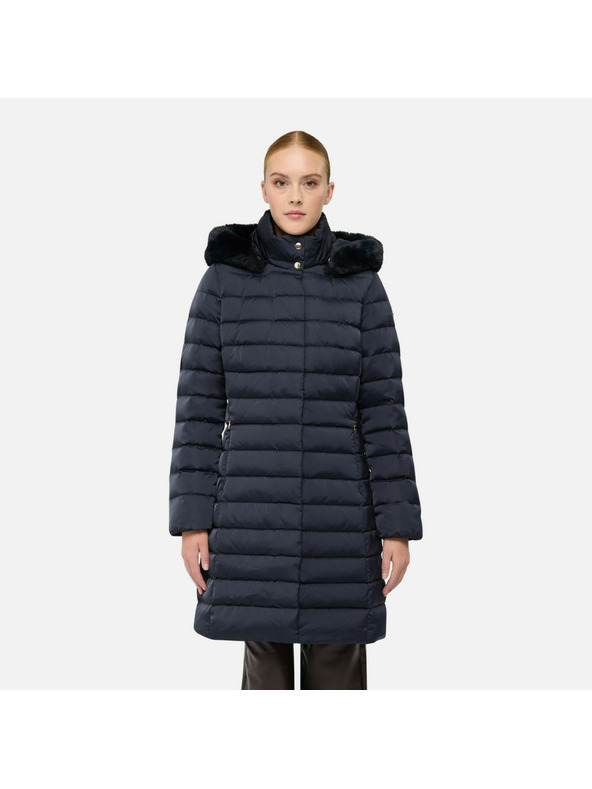 Geox Tmavě modrá dámská péřová bunda Geox Bettanie