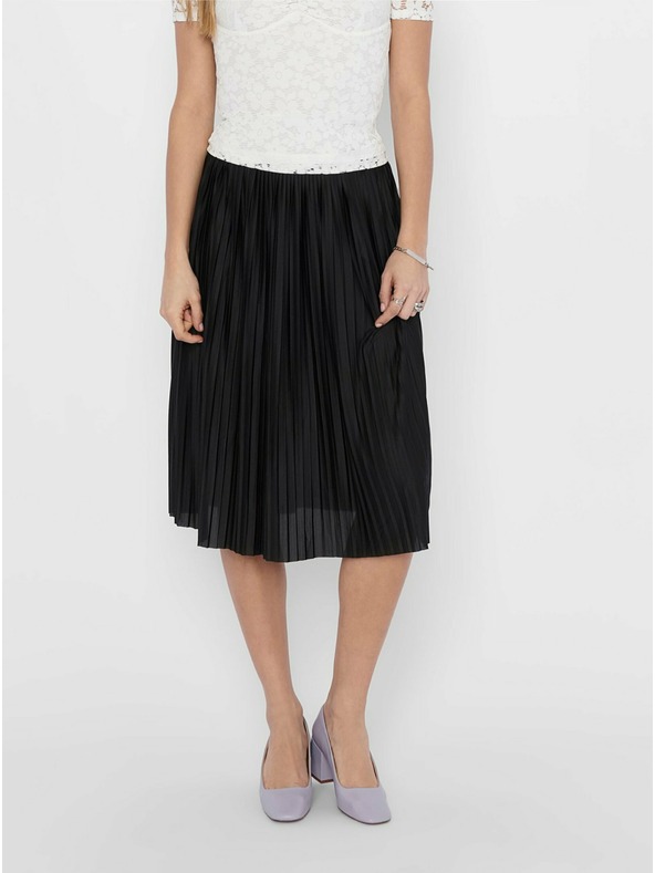 JDY Černá plisovaná sukně JDY Boa