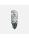 Geox Šedé dívčí domácí bačkory Geox Nymel