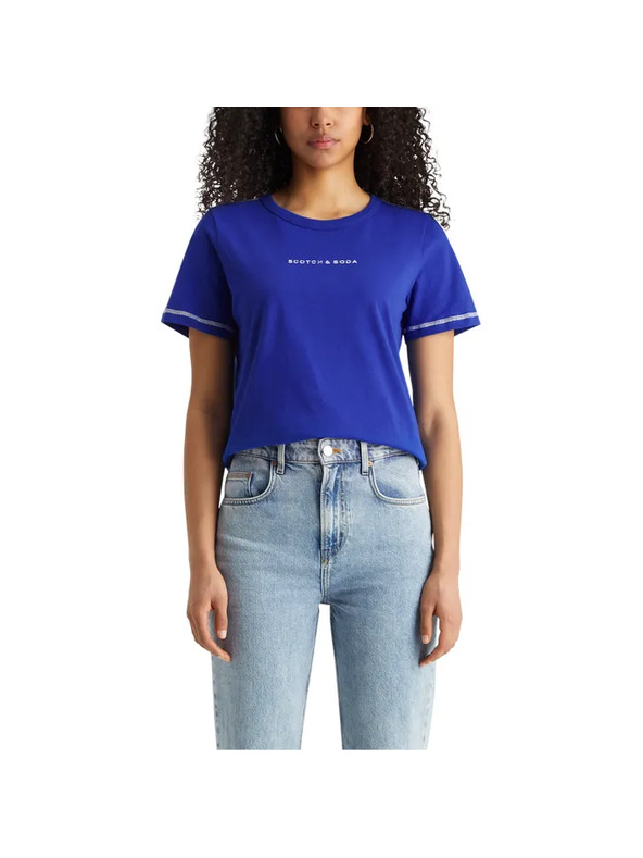 Scotch & Soda Modré dámské tričko Scotch & Soda