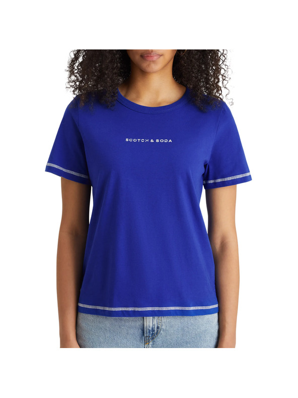 Scotch & Soda Modré dámské tričko Scotch & Soda