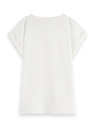 Scotch & Soda Bílé dámské tričko Scotch & Soda