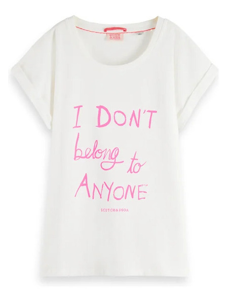 Scotch & Soda Bílé dámské tričko Scotch & Soda