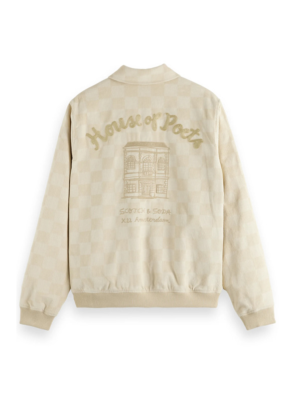 Scotch & Soda Krémová pánská manšestrová bunda Scotch & Soda College