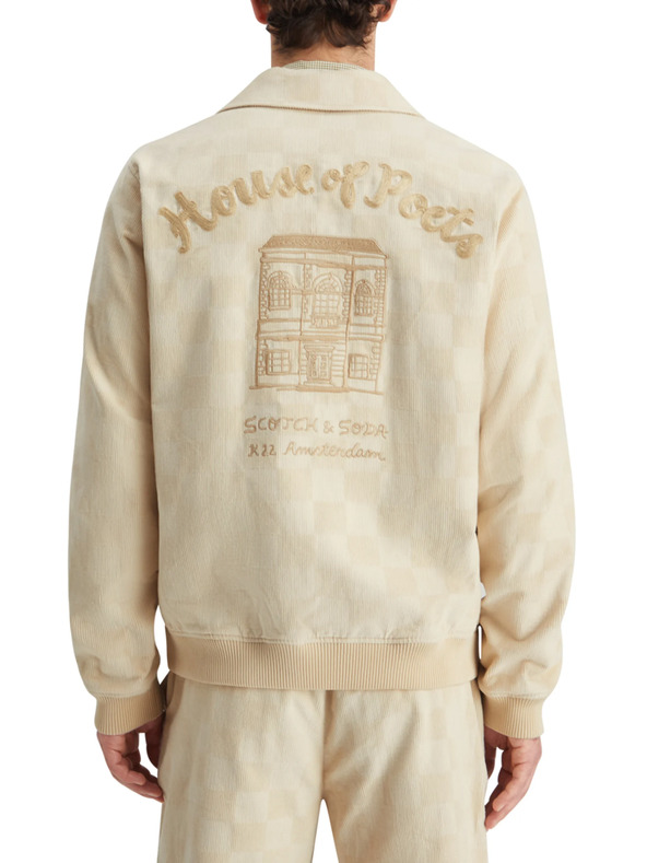Scotch & Soda Krémová pánská manšestrová bunda Scotch & Soda College
