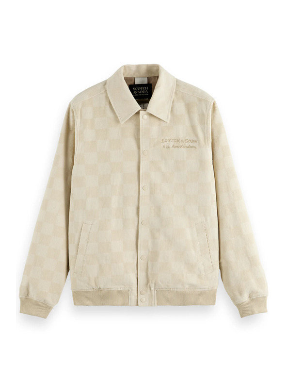 Scotch & Soda Krémová pánská manšestrová bunda Scotch & Soda College