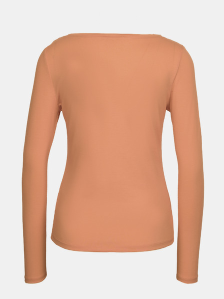 Orsay Světle hnědé dámské tričko s dlouhým rukávem ORSAY