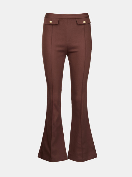 Orsay Hnědé dámské bootcut kalhoty ORSAY