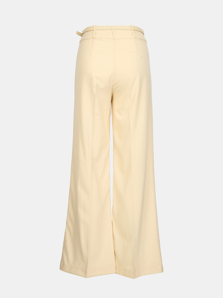 Orsay Krémové dámské široké kalhoty s proužkem ORSAY