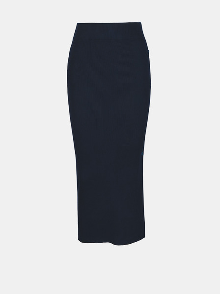 Orsay Tmavě modrá dámská úpletová sukně ORSAY
