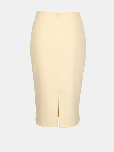 Orsay Krémová dámská pouzdrová sukně s proužkem ORSAY