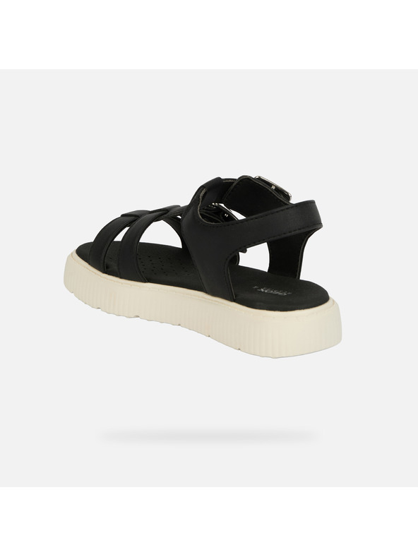 Geox Černé dívčí sandály Geox Sandal Kodette