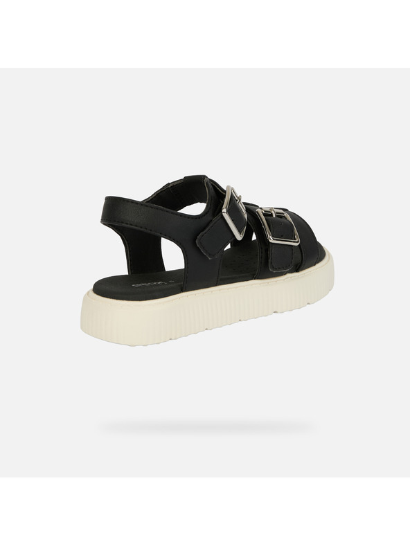 Geox Černé dívčí sandály Geox Sandal Kodette
