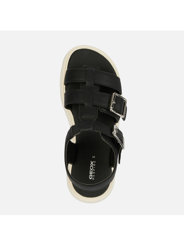 Geox Černé dívčí sandály Geox Sandal Kodette