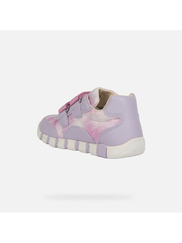 Geox Fialové dívčí boty pro první krůčky Geox Iupidoo