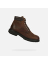 Geox Hnědá pánská kotníková obuv Geox Faloria b abx