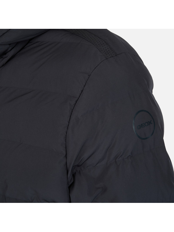 Geox Tmavě modrá pánská péřová bunda Geox Spherica